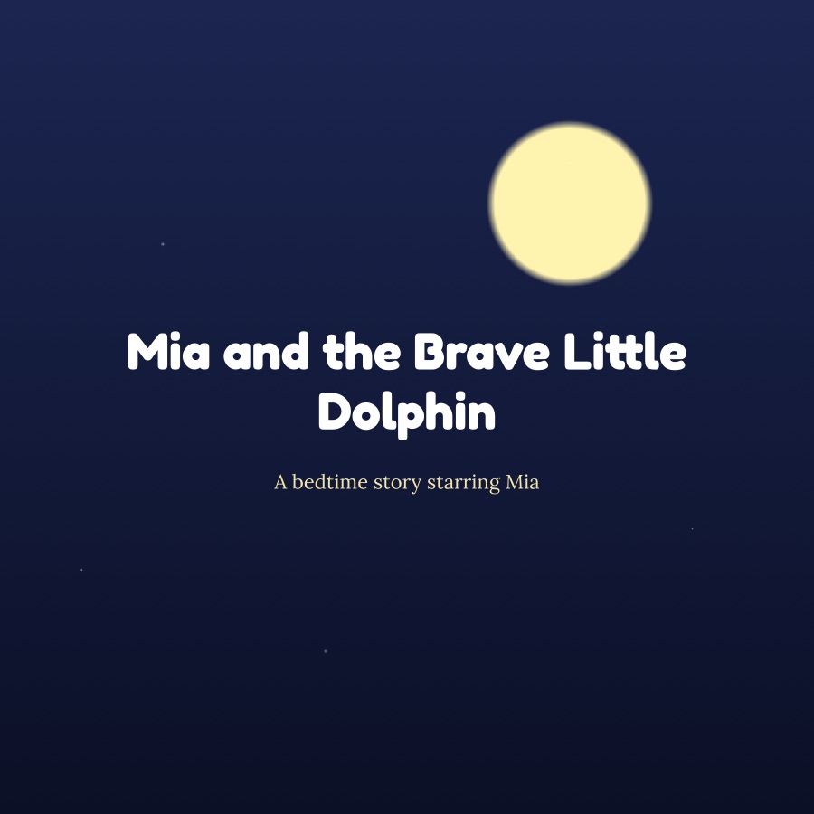 Sample personalized bedtime story cover